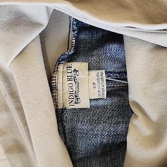 Maternity indigo Blue Cuffed DENIM GREAT SHAPE - Picture 4 of 5